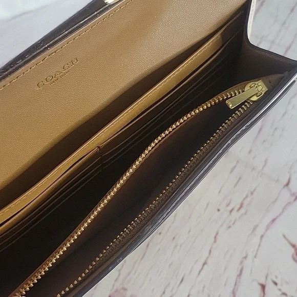 Coach Gemma Tan Floral Crossbody Bag - Picture 8 of 9